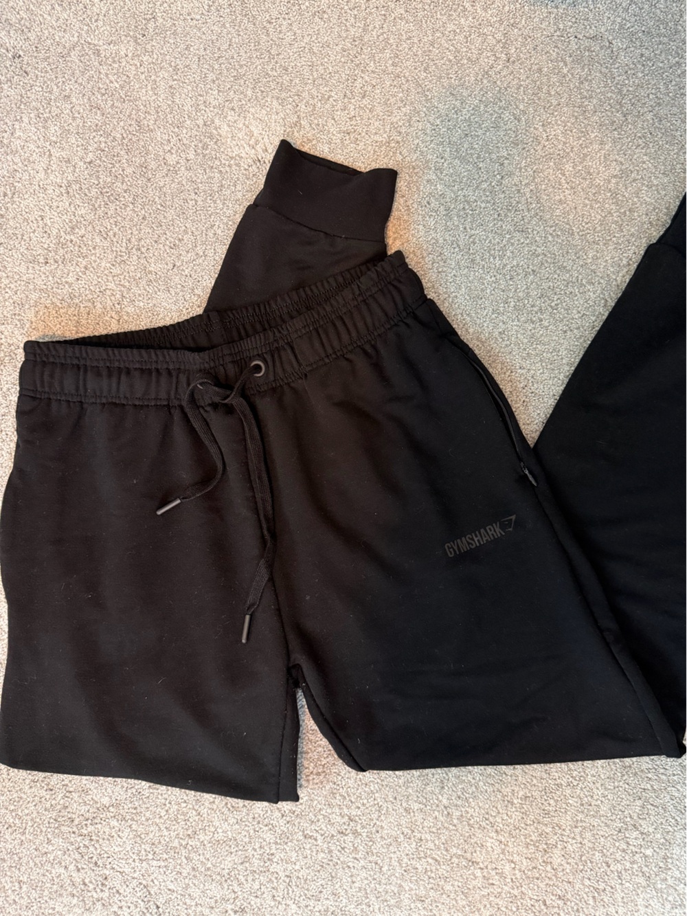 Gymshark Black Elastic Waist Joggers